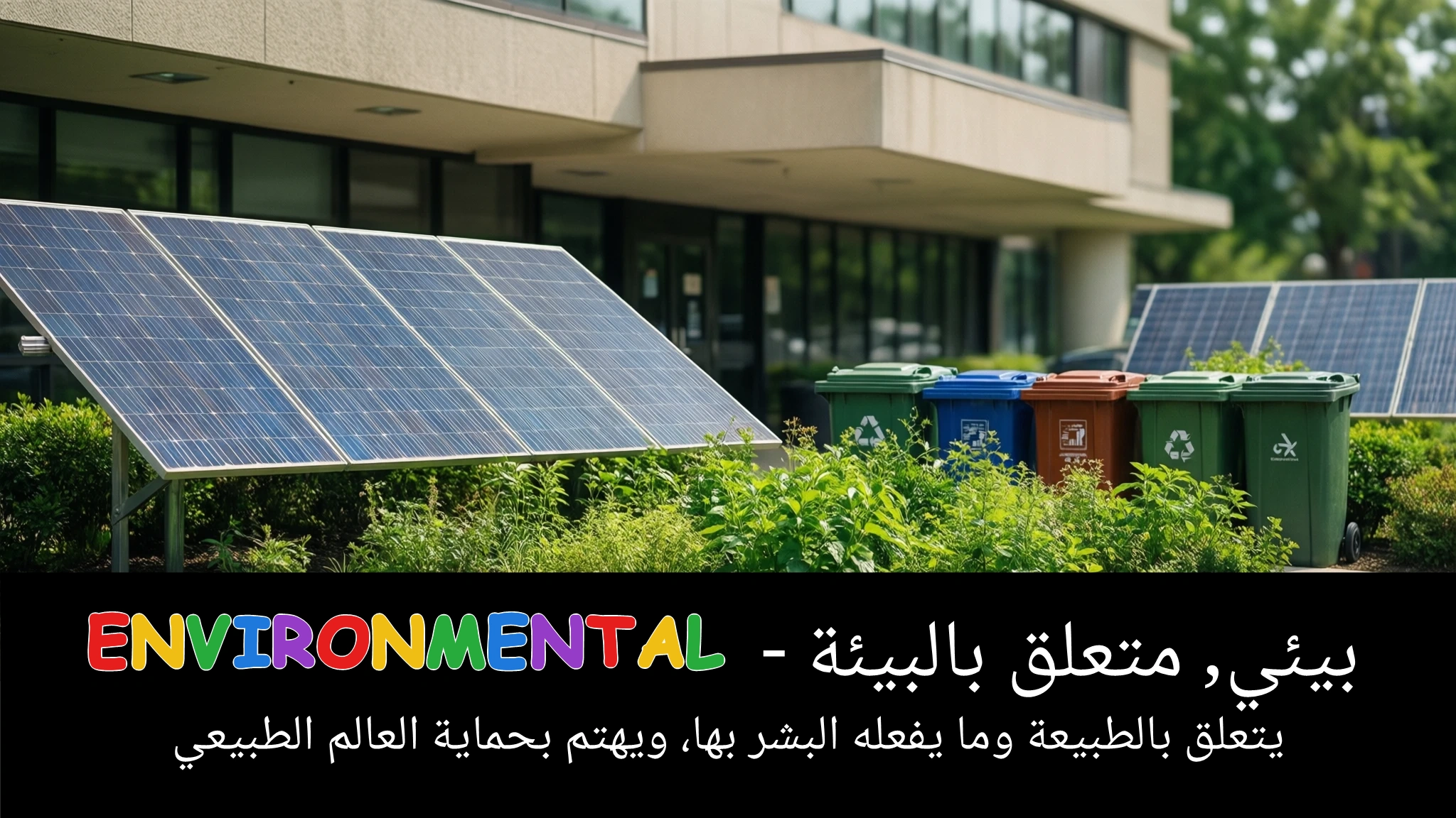 Arabic Illustration for environmental